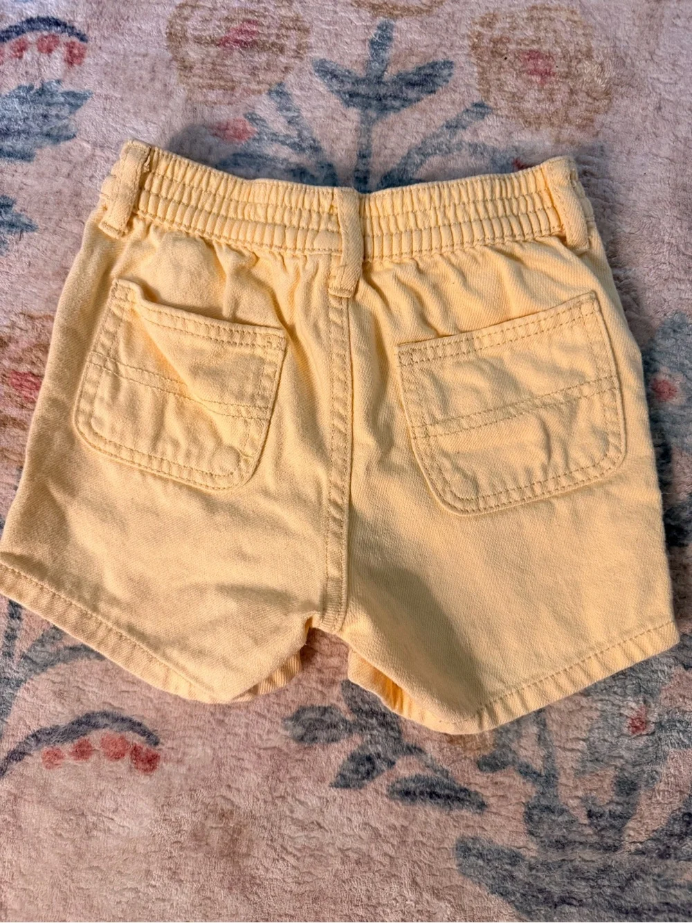 Old Navy Light Yellow Elastic-Waist Kids Shorts